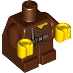 Baby / Toddler Body with Fixed Arms and Yellow Hands with Straps/Harness print (Sewer Baby)