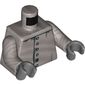 Torso Rivets, Dark Bluish Gray 'Rust' Print, Flat Silver Arms with Elbow Panels Print, Dark Bluish Gray Hands