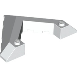 LEGO part  ROOF TILE 8X6 45DEG W/CUT in White