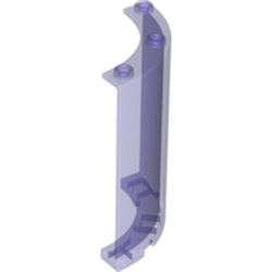 LEGO part 10035276 WALL ELEMENT 4X4X6, ROUND in Transparent Bright Bluish Violet/ Trans-Purple