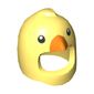Costume / Mask, Bird with Orange Beak and Black Eyes print