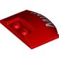 Slope Curved 3 x 4 x 2/3 Triple Curved with 2 Sunk Studs and White 'MINI' print