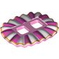 Minifig Hipwear Ruffled Ballerina Tutu with White and Dark Pink Panels, Silver Stars, and Orange Border Print