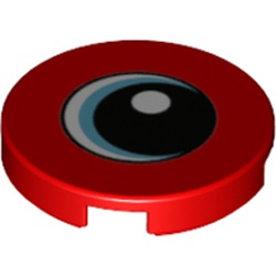 Tile Round 2 x 2 with Blue Eye, Black Pupil print