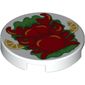 Tile Round 2 x 2 with Crabs print