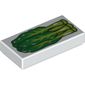 Tile 1 x 2 with Green Vegetables print