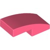 Coral Slope Curved 2 x 1 No Studs [1/2 Bow]