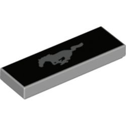 Tile 1 x 3 with Horse (Mustang) print