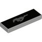 Tile 1 x 3 with Horse (Mustang) print