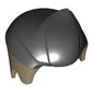 Hair Short with Sticking Up Lock, Black Top print