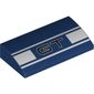 Slope Brick Curved 2 x 4 x 2/3 No Studs, with Bottom Tubes and 'GT', White Stripes print