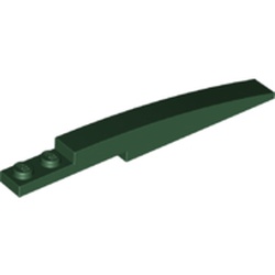 LEGO part 10013731 BRICK WITH BOW 1x10 in Earth Green/ Dark Green