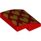 Slope Curved 2 x 2 x 2/3 with Yellow/Gold Scales