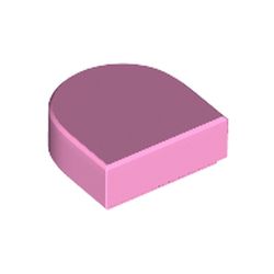 LEGO part 24246 Tile 1 x 1 Half Circle in Light Purple/ Bright Pink