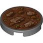 Tile Round 2 x 2 with Meal/Stew/Soup print