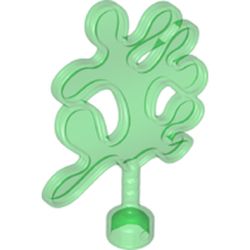 LEGO part 10043852 BRANCH, NO. 1 in Transparent Green/ Trans-Green