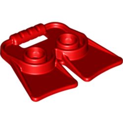 LEGO part FLIPPERS, NO. 1 in Bright Red/ Red