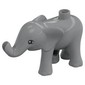 Duplo Animal Elephant Baby Walking with Semicircular Eyes Print