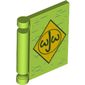 Book Cover with Yellow Diamond and 'WJW' Print