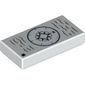 Tile 1 x 2 with Compass Print