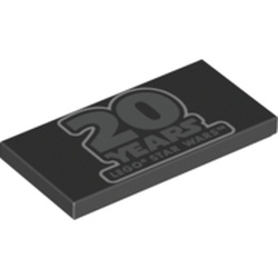Tile 2 x 4 with 20 Years LEGO Star Wars print