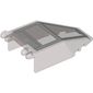 Windscreen 7 x 4 x 1 2/3 with Hinges with Light Bluish Grey Cockpit print