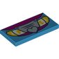Tile 2 x 4 with Car Grill, Headlights, Heart print