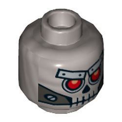 LEGO PART 3626cpr1336 Minifig Head Robo Skeleton, Skull with