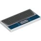 Tile 2 x 4 with Radiator Grill, License Plate '83N604' print