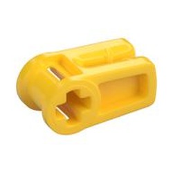 LEGO part  WIRE CLIP, W/ CROSS HOLE in Bright Yellow/ Yellow