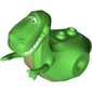 Animal Body Part, Dinosaur, 'Rex' Body with Dark Tan Chest, White Teeth print