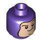Minifig Head Buzz Lightyear, Raised Eyebrow, Smirk