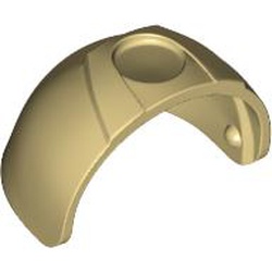 LEGO part SPACE VISOR in Brick Yellow/ Tan