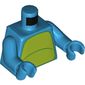 Torso Lime Stomach Print, Dark Azure Arms and Hands