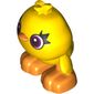 Animal, Duck with Dark Purple Eyes, Large Head, Large Feet (Ducky)