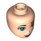 Minidoll Head Dark Turquoise Eyes, Purple Lips print