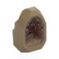 Geode / Rock with Glitter Trans-Dark Pink Crystal