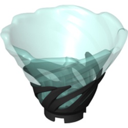 Cone Reverse, Spinner, with Marbled Trans-Light Blue Pattern