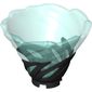 Cone Reverse, Spinner, with Marbled Trans-Light Blue Pattern