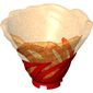 Cone Reverse, Spinner, with Marbled Glitter Trans-Orange Pattern