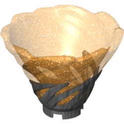 Cone Reverse, Spinner, with Marbled Glitter Trans-Orange Pattern