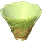 Cone Reverse, Spinner, with Marbled Glitter Trans-Bright Green Pattern