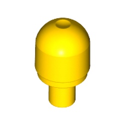 LEGO part 58176 Light Cover 1 x 1 Round with Internal Bar / Bionicle Barraki Eye in Bright Yellow/ Yellow