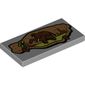 Tile 2 x 4 with Cave Painting of a Woolly Mammoth Print