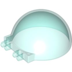 LEGO part 52979 Windscreen 6 x 6 x 3 Dome with Dual 2 Fingers in Transparent Light Blue/ Trans-Light Blue