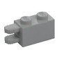Hinge Brick 1 x 2 Locking with 2 Fingers Horizontal End, 7 Teeth