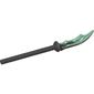 Weapon Naginata with Rubber Tip, Marbled Trans-Light Blue Pattern