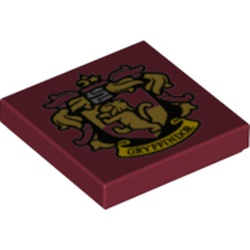 Tile 2 x 2 with Gryffindor Crest print