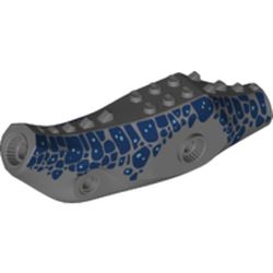 Animal Body Part, Dinosaur, Baryonyx Body with Dark Blue Spots, Dark Bluish Gray Back