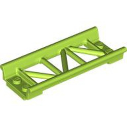 LEGO part 26022 Vehicle Track, Roller Coaster Straight 8L in Bright Yellowish Green/ Lime